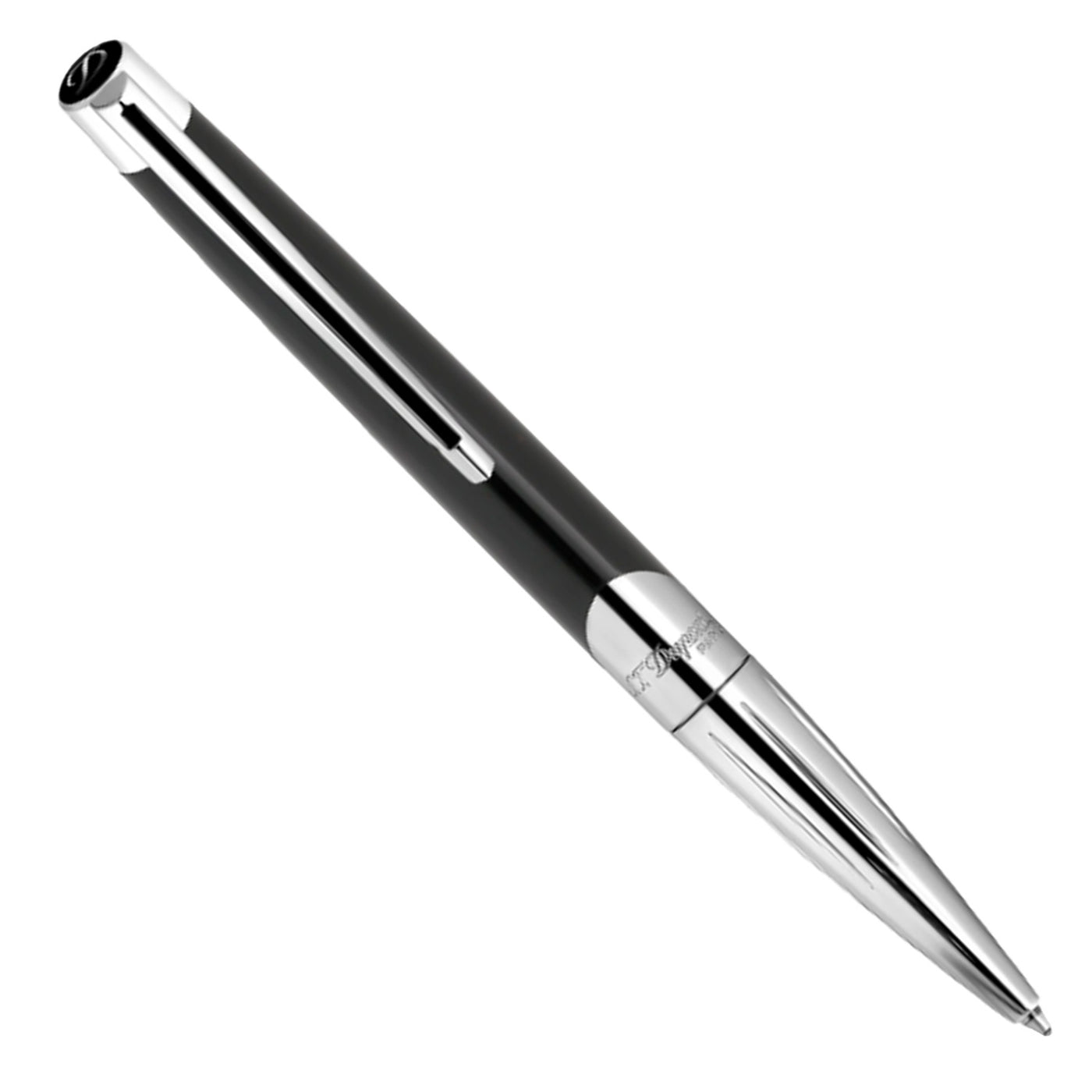 S. T. Dupont Defi Milenium Ball Pen - Shiny Black & Chrome