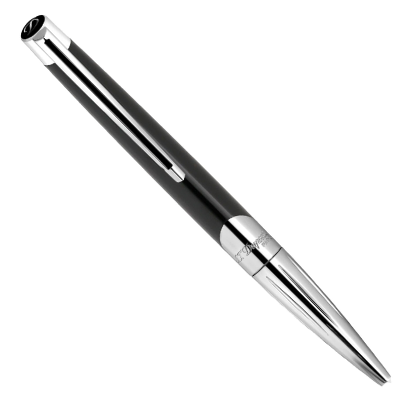 S. T. Dupont Defi Milenium Ball Pen - Shiny Black & Chrome