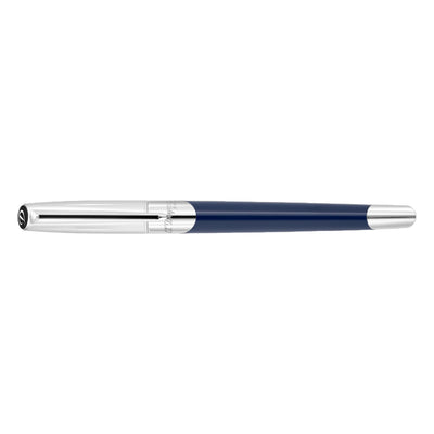 S. T. Dupont Defi Milenium Fountain Pen - Dark Blue & Chrome