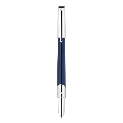 S. T. Dupont Defi Milenium Fountain Pen - Dark Blue & Chrome