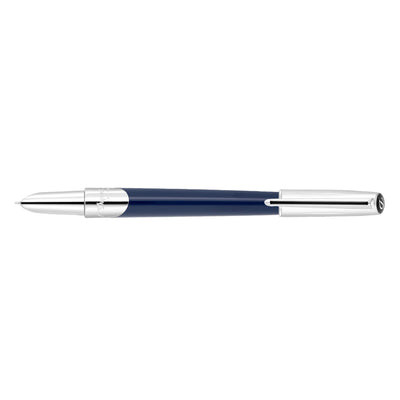 S. T. Dupont Defi Milenium Fountain Pen - Dark Blue & Chrome