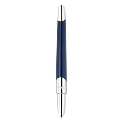 S. T. Dupont Defi Milenium Fountain Pen - Dark Blue & Chrome