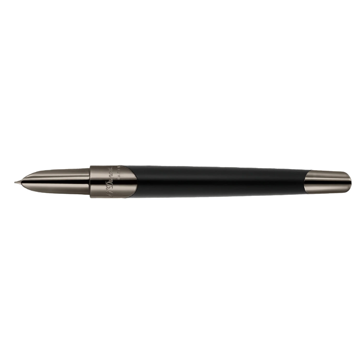 S. T. Dupont Defi Milenium Fountain Pen - Gunmetal & Matt Black