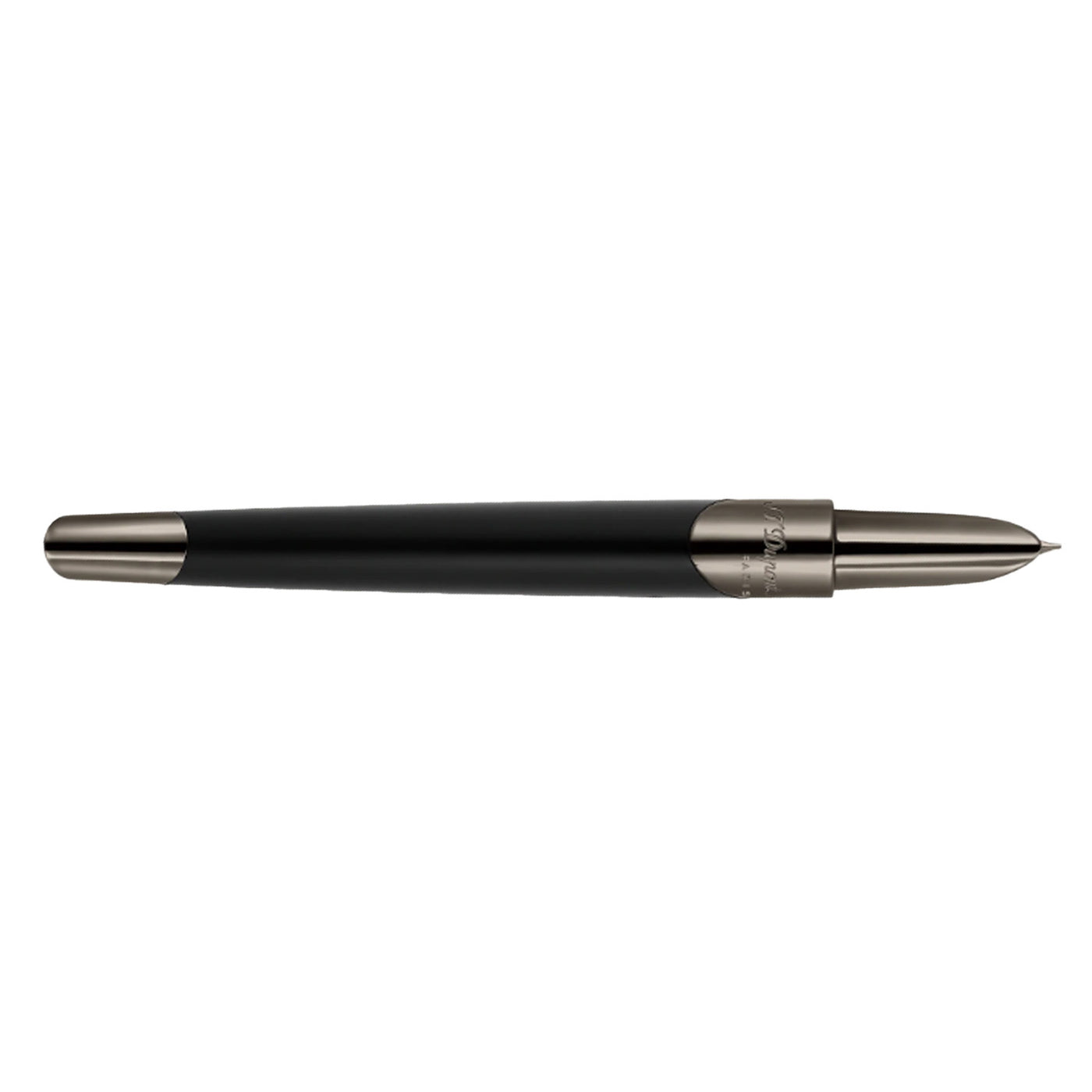 S. T. Dupont Defi Milenium Fountain Pen - Gunmetal & Matt Black