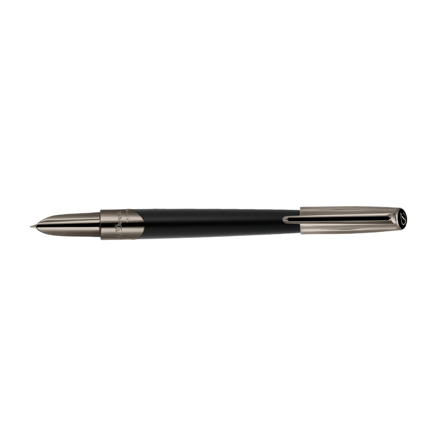 S. T. Dupont Defi Milenium Fountain Pen - Gunmetal & Matt Black