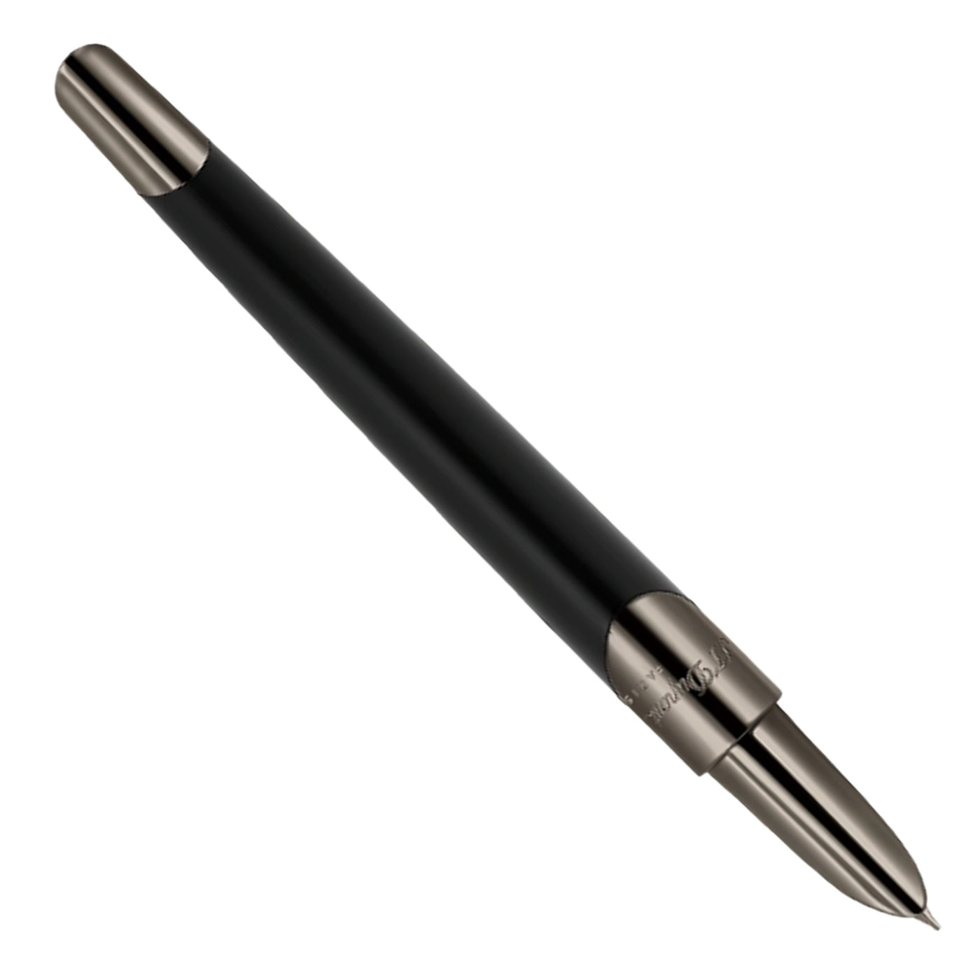 S. T. Dupont Defi Milenium Fountain Pen - Gunmetal & Matt Black