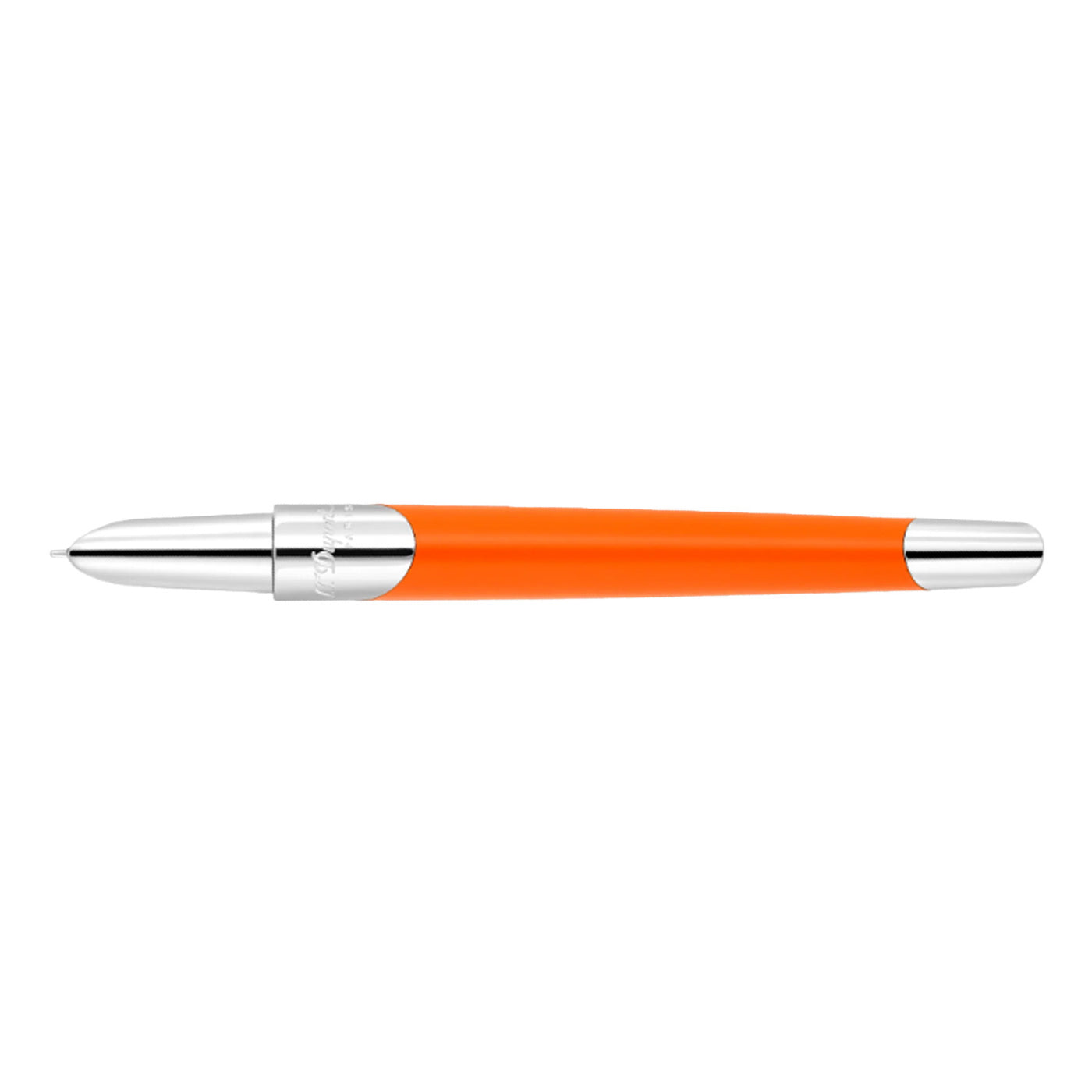 S. T. Dupont Defi Milenium Fountain Pen - Matt Orange & Chrome