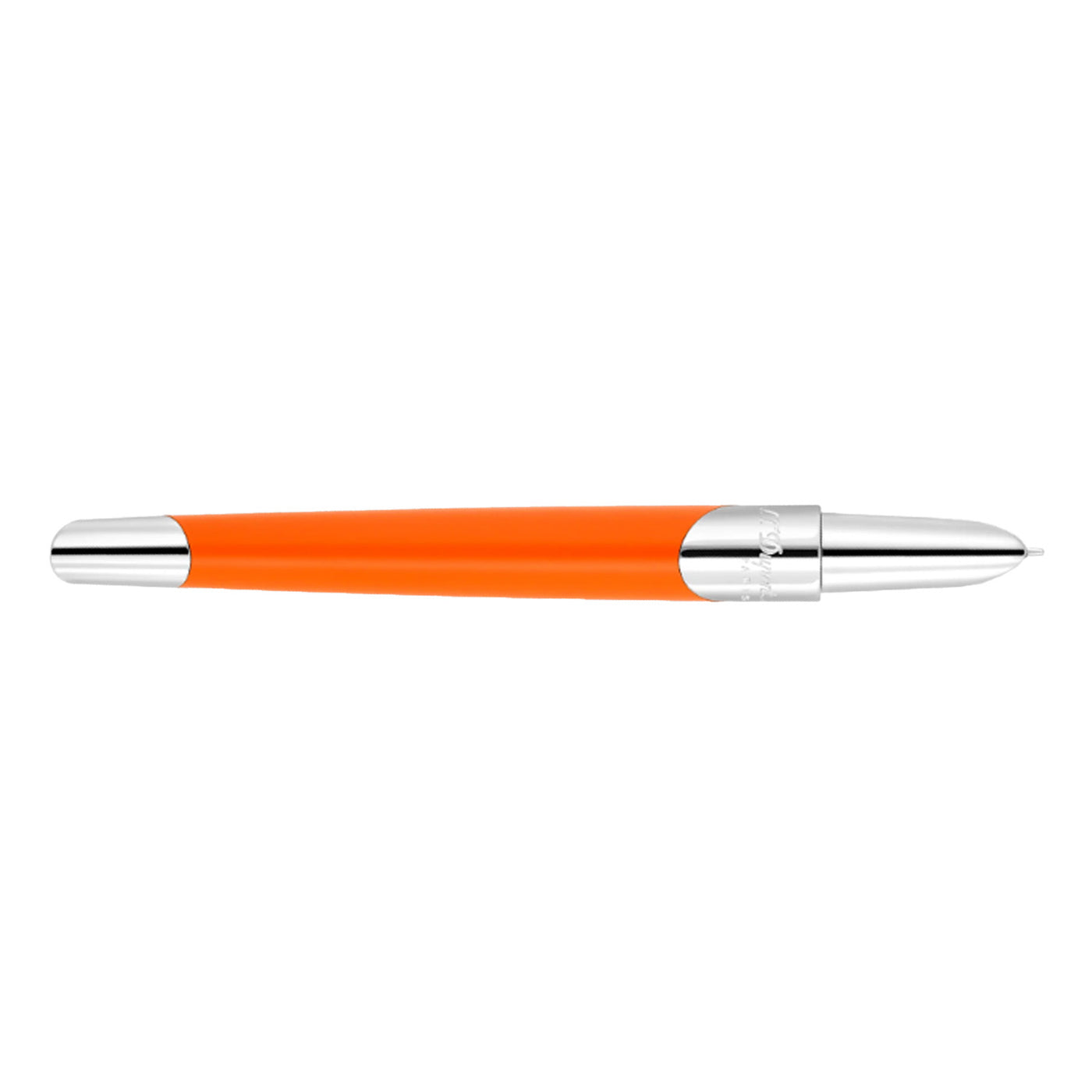 S. T. Dupont Defi Milenium Fountain Pen - Matt Orange & Chrome