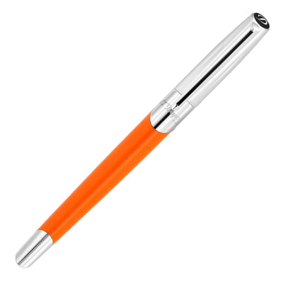 S. T. Dupont Defi Milenium Fountain Pen - Matt Orange & Chrome