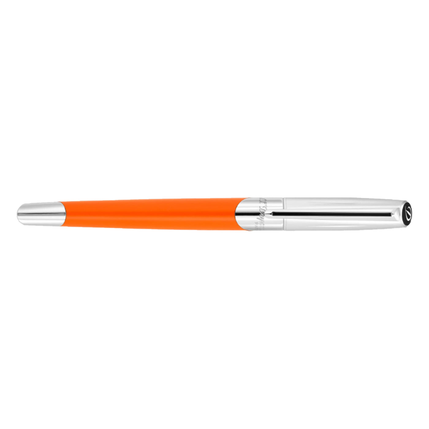 S. T. Dupont Defi Milenium Fountain Pen - Matt Orange & Chrome