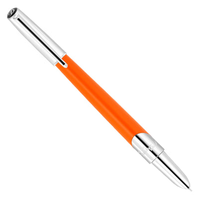 S. T. Dupont Defi Milenium Fountain Pen - Matt Orange & Chrome