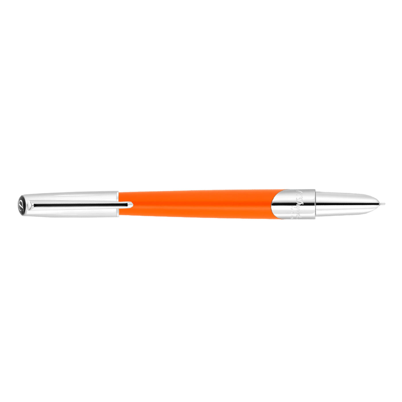 S. T. Dupont Defi Milenium Fountain Pen - Matt Orange & Chrome