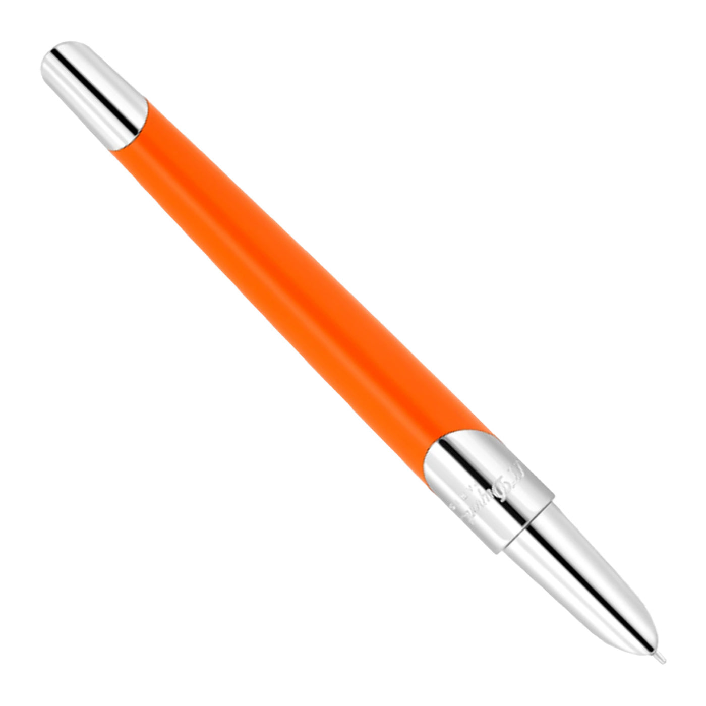 S. T. Dupont Defi Milenium Fountain Pen - Matt Orange & Chrome