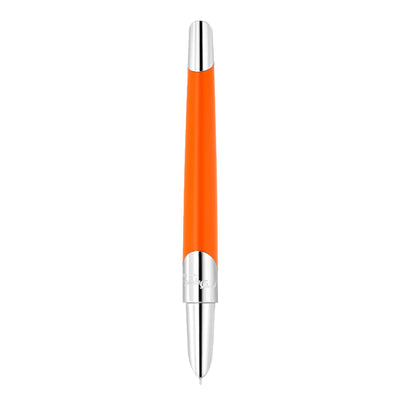 S. T. Dupont Defi Milenium Fountain Pen - Matt Orange & Chrome