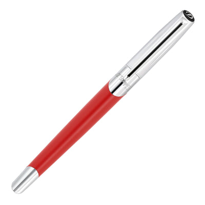 S. T. Dupont Defi Milenium Fountain Pen - Matt Red & Chrome