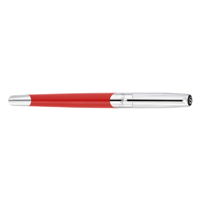 S. T. Dupont Defi Milenium Fountain Pen - Matt Red & Chrome