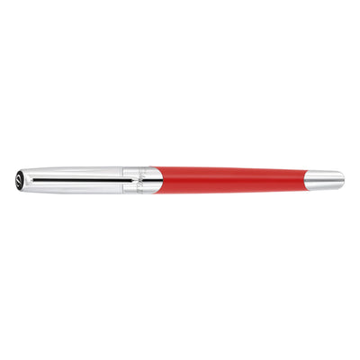 S. T. Dupont Defi Milenium Fountain Pen - Matt Red & Chrome