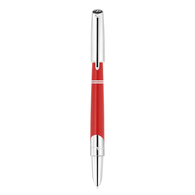 S. T. Dupont Defi Milenium Fountain Pen - Matt Red & Chrome