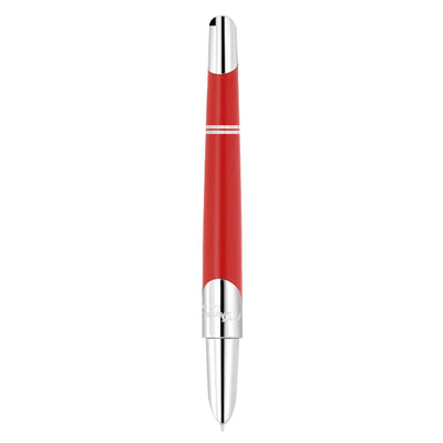 S. T. Dupont Defi Milenium Fountain Pen - Matt Red & Chrome