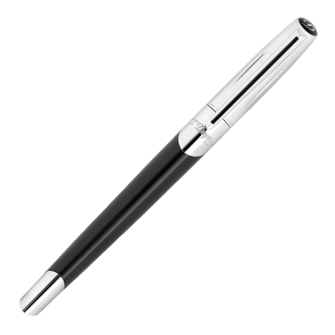 S. T. Dupont Defi Milenium Fountain Pen - Shiny Black & Chrome