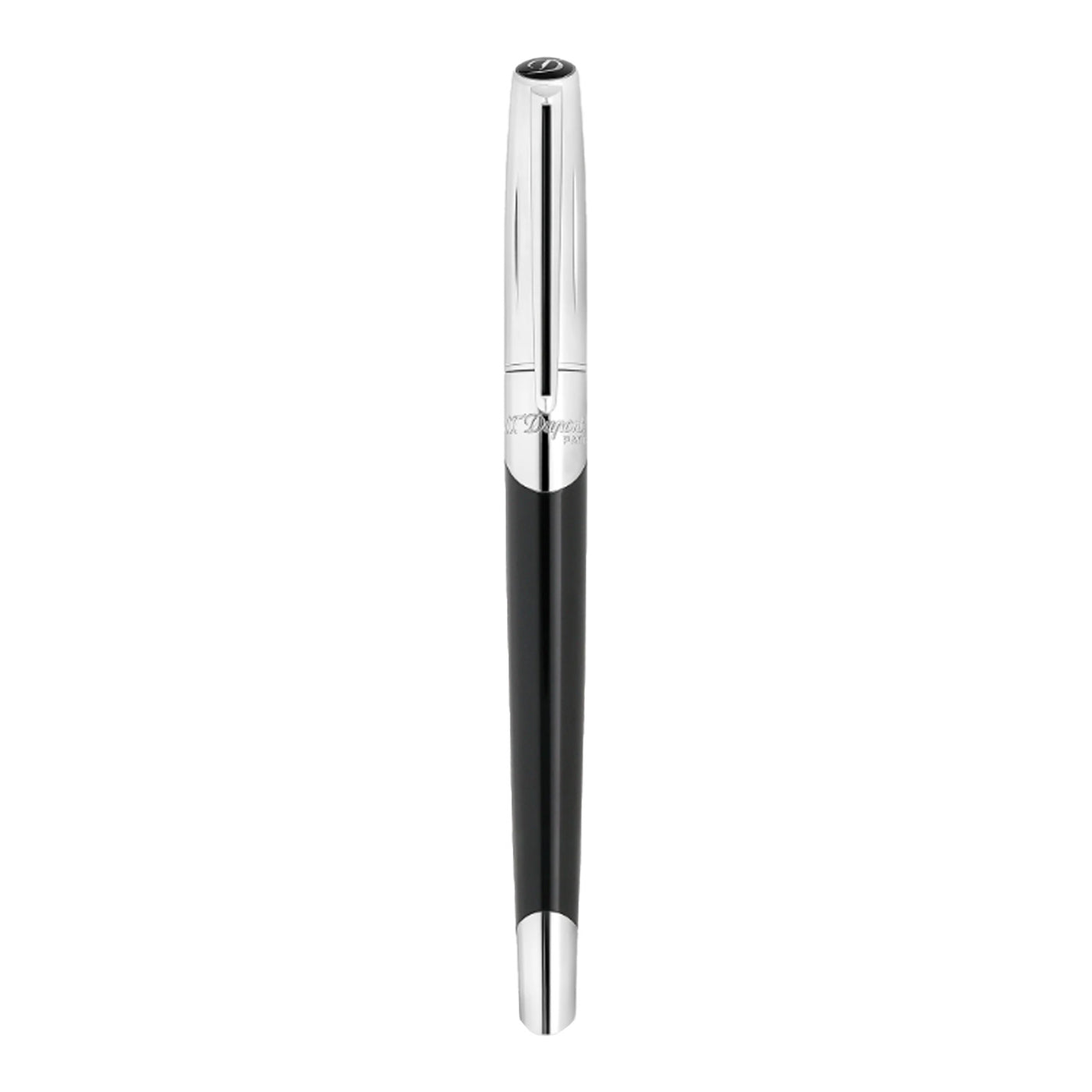 S. T. Dupont Defi Milenium Fountain Pen - Shiny Black & Chrome