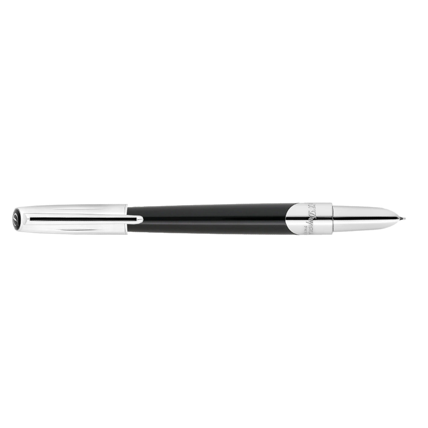 S. T. Dupont Defi Milenium Fountain Pen - Shiny Black & Chrome