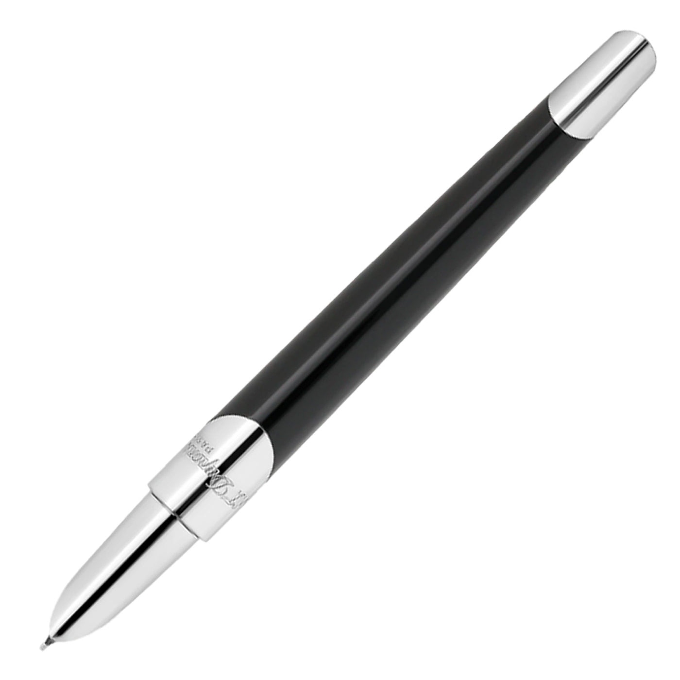 S. T. Dupont Defi Milenium Fountain Pen - Shiny Black & Chrome