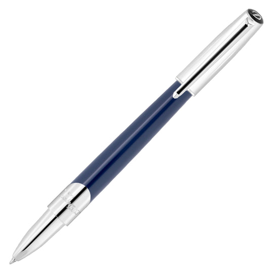 S. T. Dupont Defi Milenium Roller Ball Pen - Dark Blue & Chrome