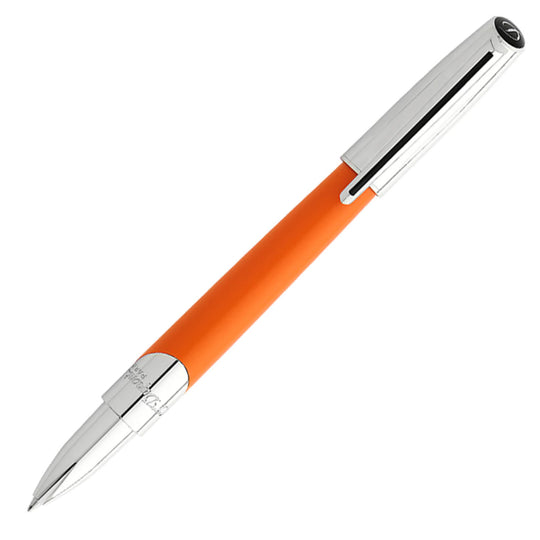 S. T. Dupont Defi Milenium Roller Ball Pen - Matt Orange & Chrome