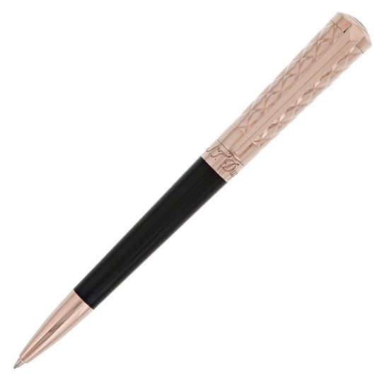 S. T. Dupont Liberte Duo Ball Pen - Black & Pink Gold