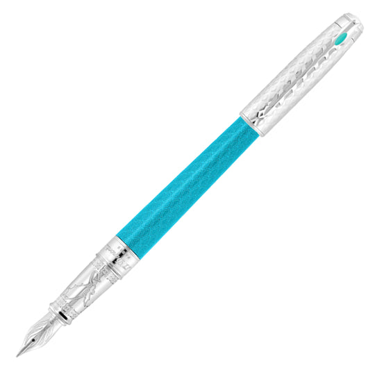 S. T. Dupont Line D Eternity Game of Thrones Large Sized Fountain Pen - Icy Blue CT