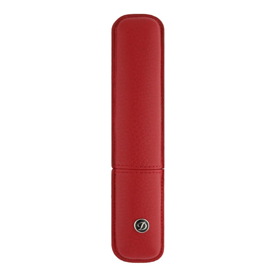 S. T. Dupont Rigid Leather 1 Pen Holder - Red