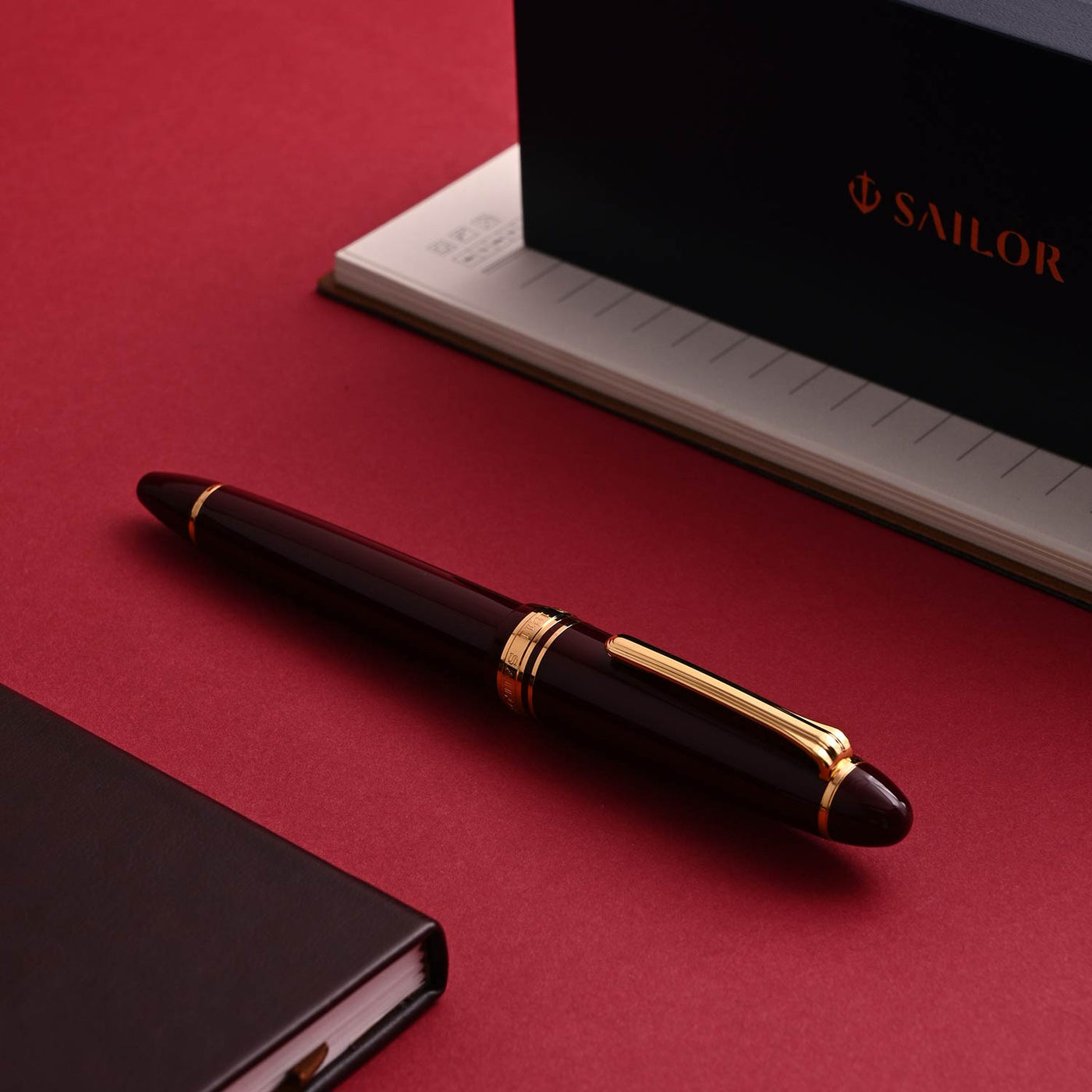 Sailor 1911L Fountain Pen Maroon GT 12