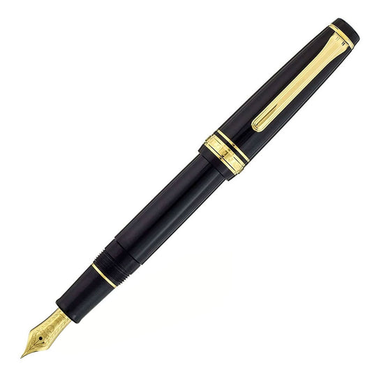 Sailor Professional Gear Slim Fountain Pen - Black GT