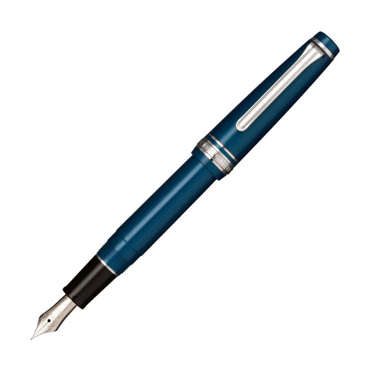 Sailor Professional Gear Slim Fountain Pen - Metallic Blue CT