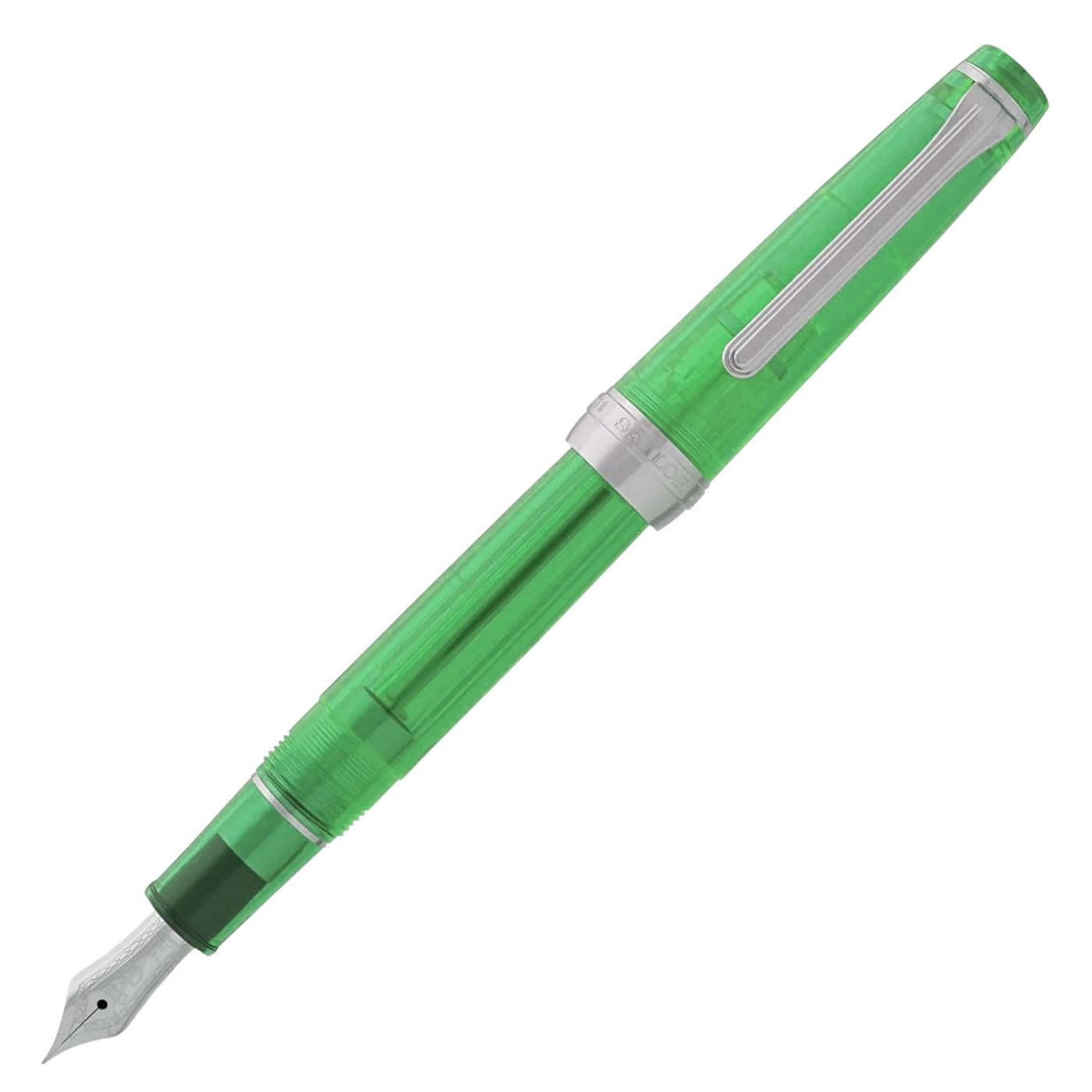 Sailor Professional Gear Slim Transparent Color Fountain Pen - Green CT 1