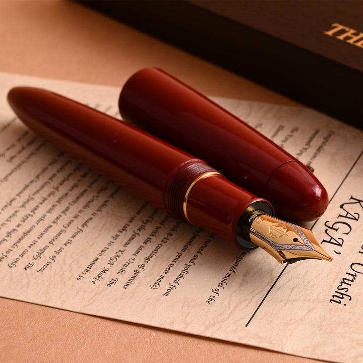 Buy Sailor KOP Color Urushi Kaga Wine Red Fountain Pen |Sailor |Makoba