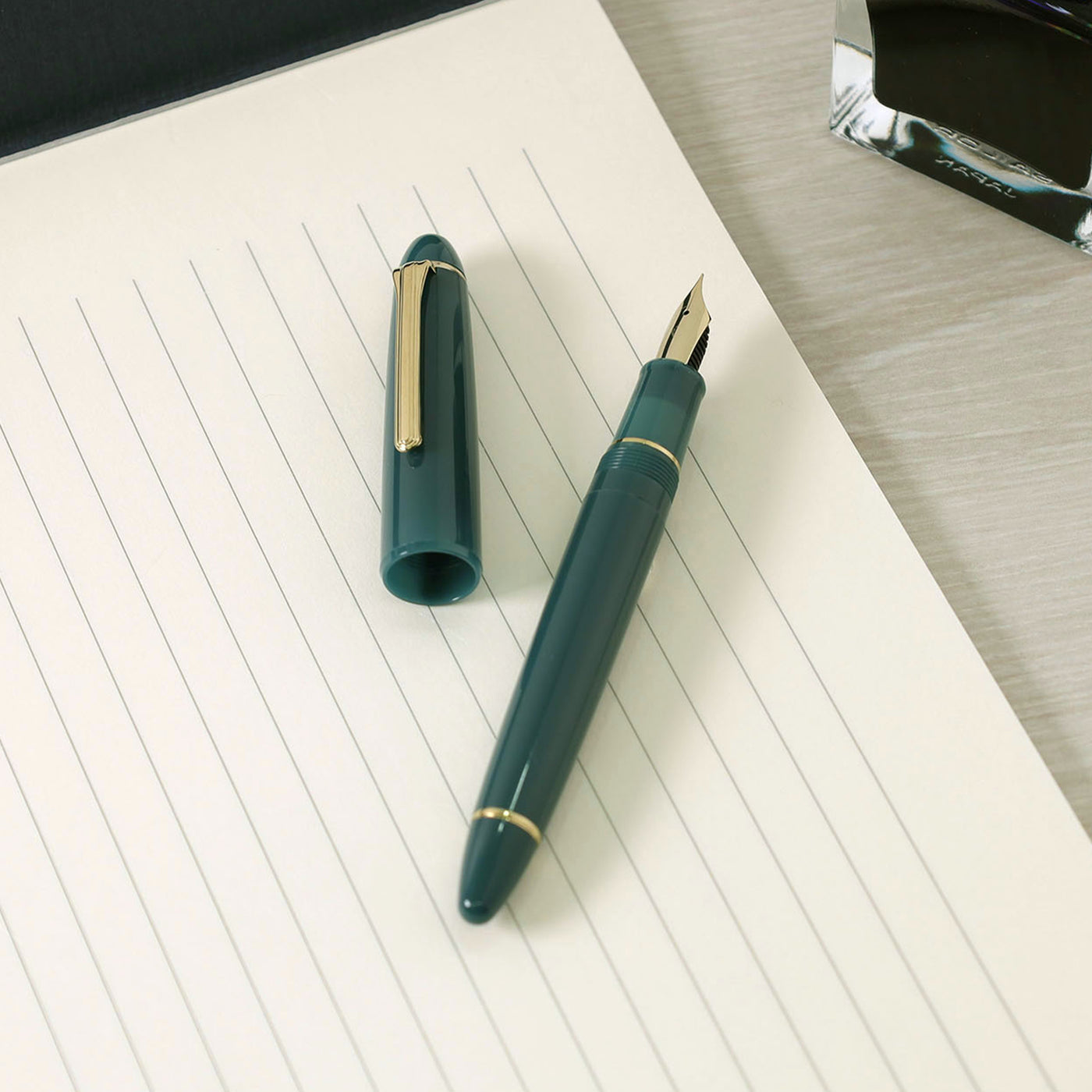Sailor 1911L Casual Fountain Pen - Green GT