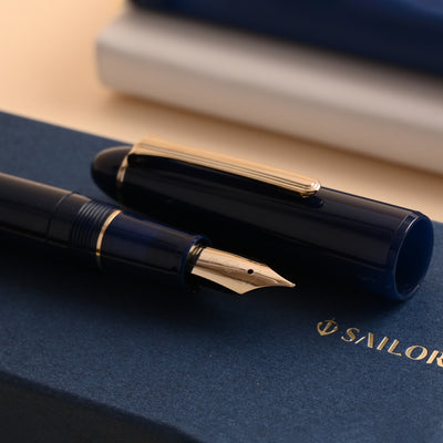 Sailor 1911L Casual Muted Fountain Pen - Blue GT 10