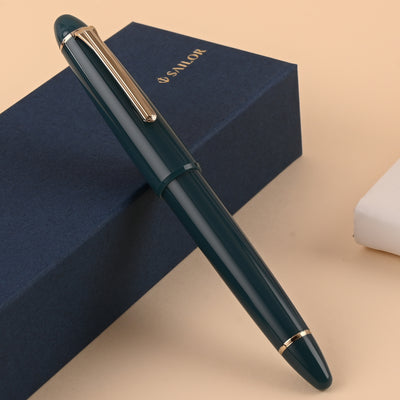 Sailor 1911L Casual Muted Fountain Pen - Green GT 13