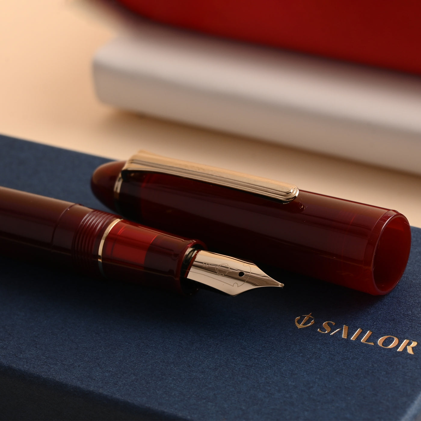 Sailor 1911L Casual Muted Fountain Pen - Red GT 11