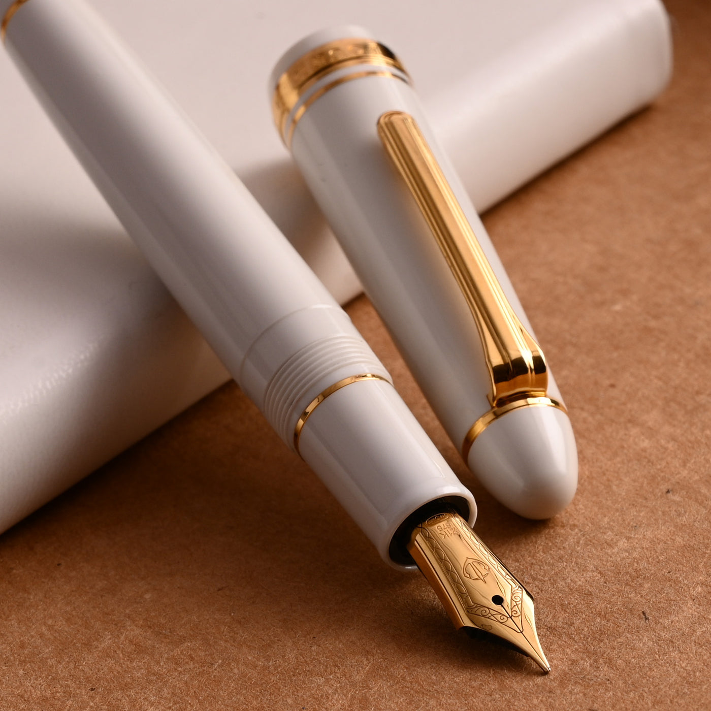 Sailor 1911L Fountain Pen - White GT