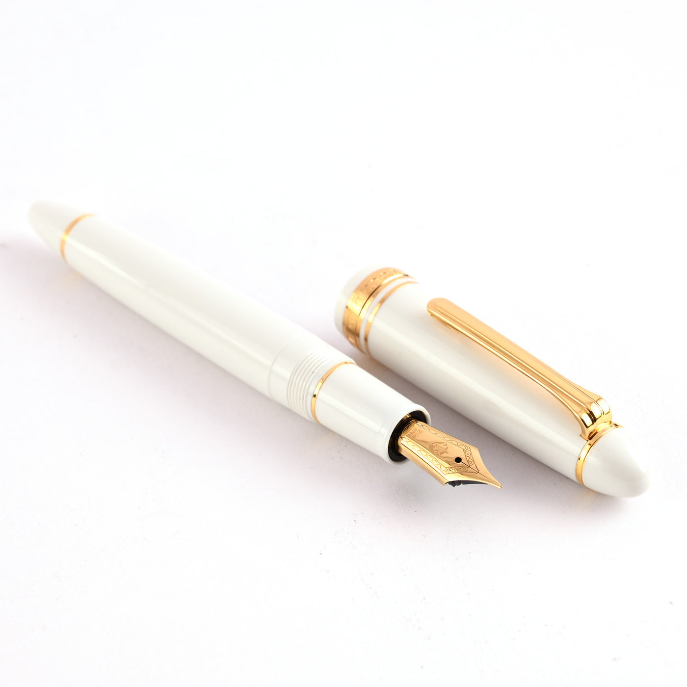 Sailor 1911L Fountain Pen - White GT