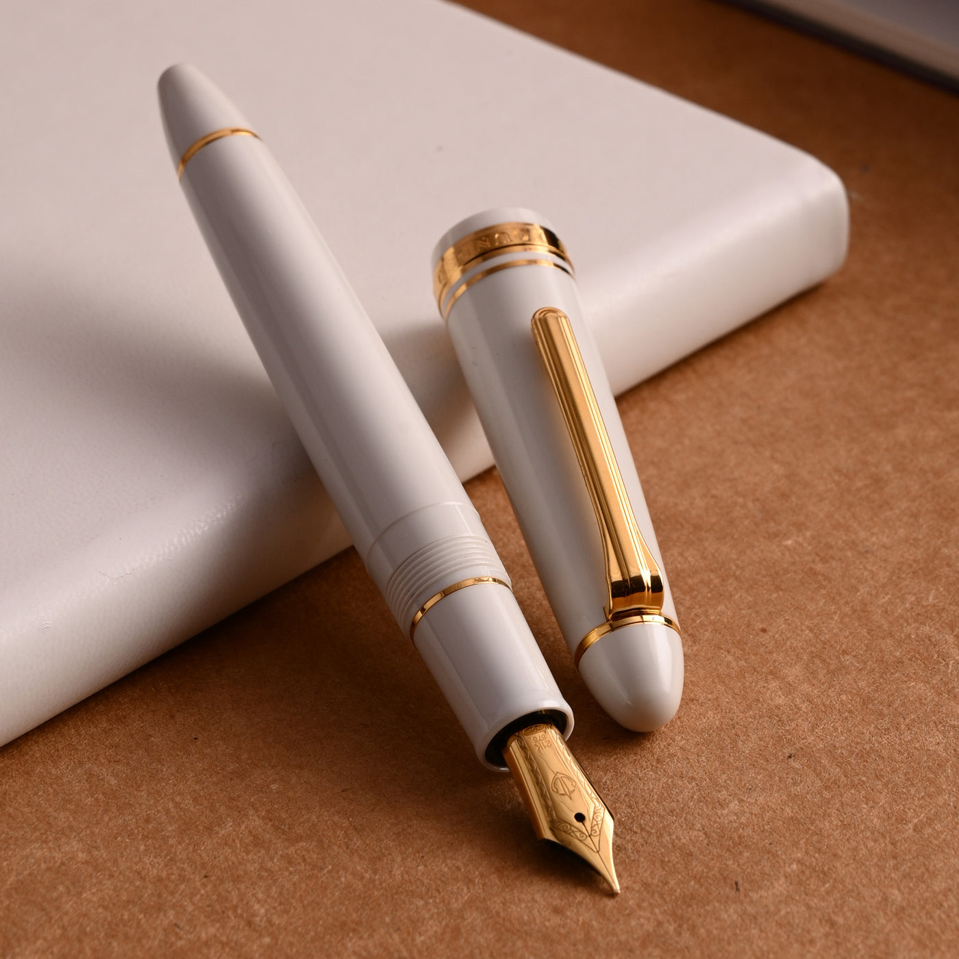 Sailor 1911L Fountain Pen - White GT