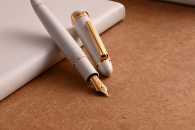 Sailor 1911L Fountain Pen - White GT