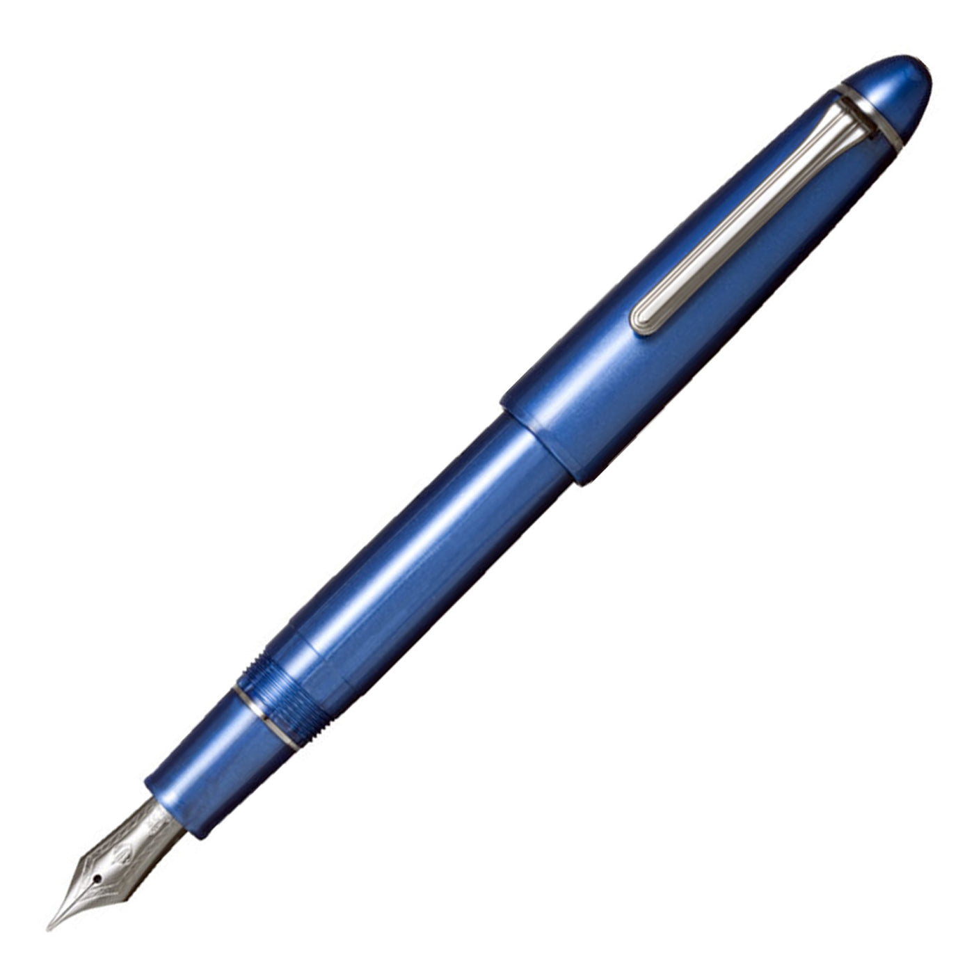 Sailor 1911L Ringless Metallic Fountain Pen Simply Blue RT 1