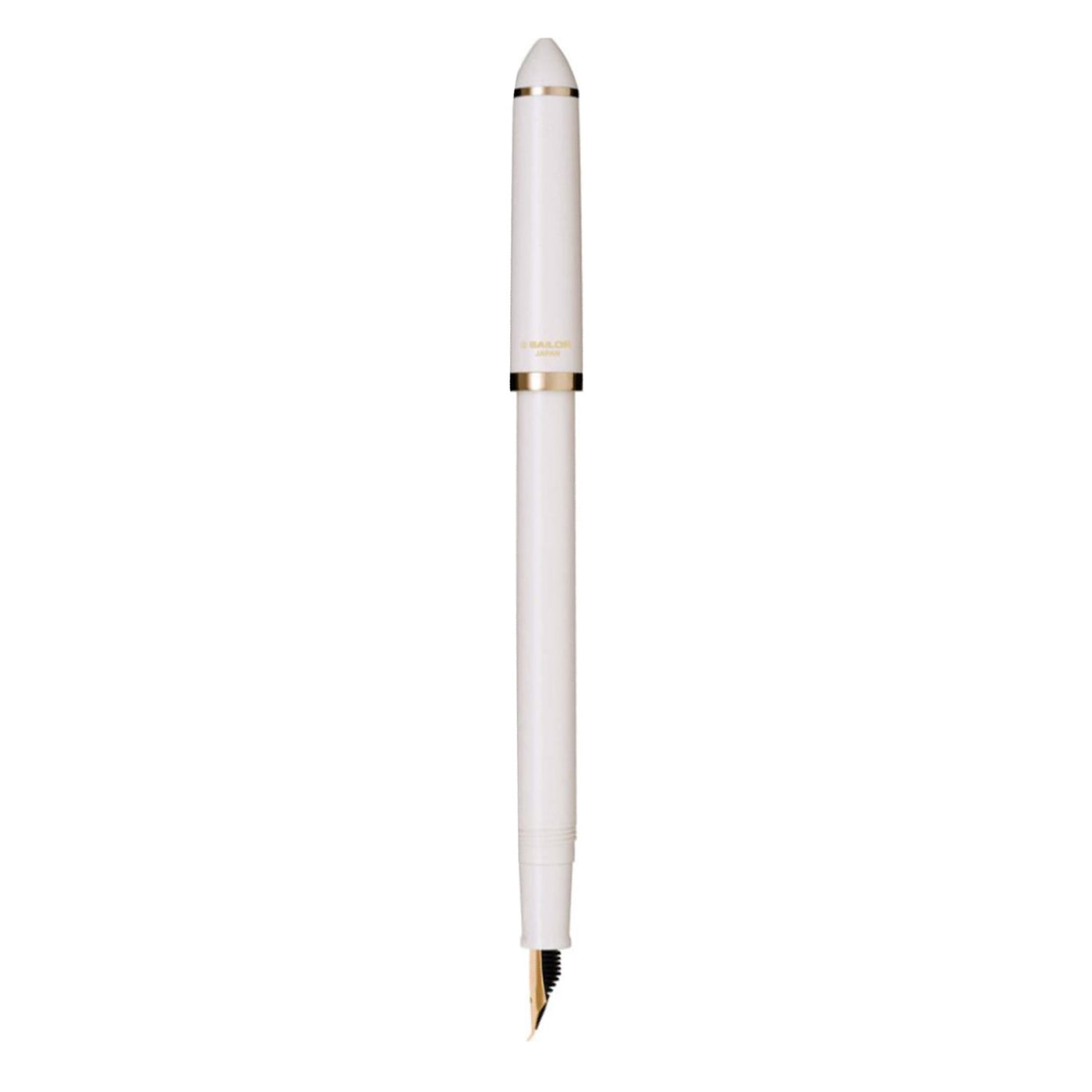 Sailor Fude De Mannen Fountain Pen - Pearl White GT