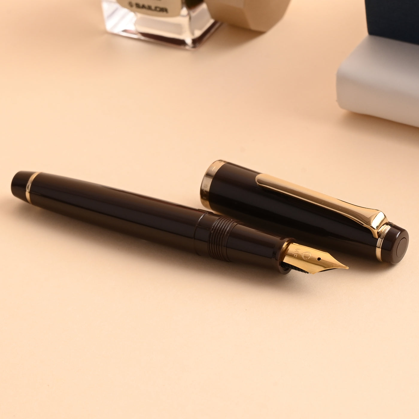 Sailor Lecoule Fountain Pen - Pale Brown 8
