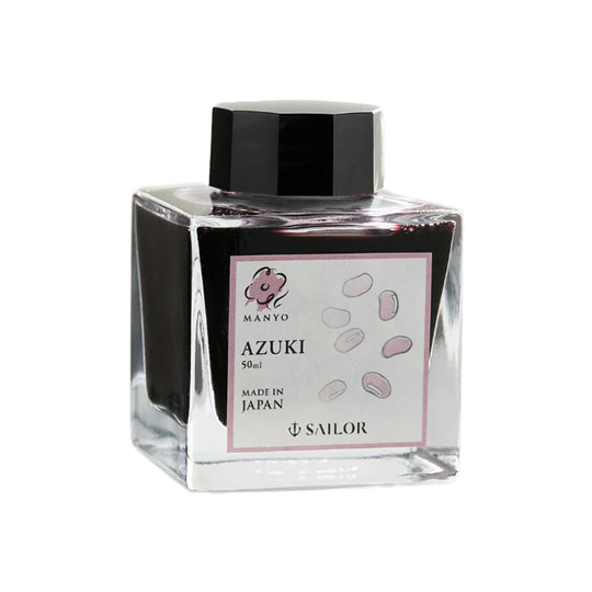 Sailor Manyo Azuki Ink Bottle, Pink - 50ml