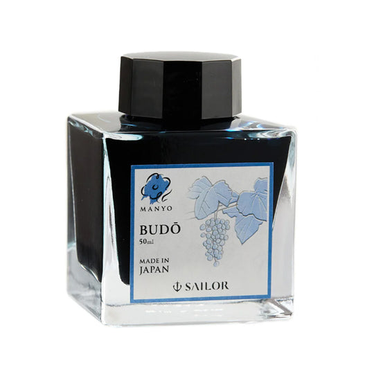 Sailor Manyo Budo Ink Bottle, Blue - 50ml